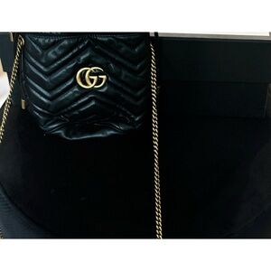 Black and Gold gucci purse